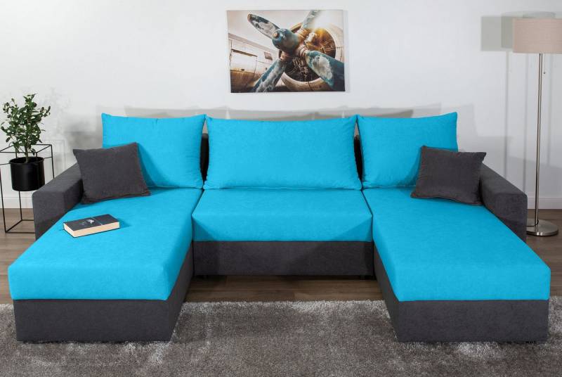COLLECTION AB Wohnlandschaft Pico U-Form, Wohnlandschaft,2 X Ottomane,Polyätherschaum Polsterung von COLLECTION AB