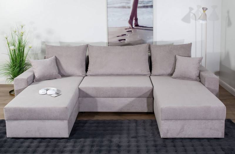 COLLECTION AB Wohnlandschaft Pico U-Form, Wohnlandschaft,2 X Ottomane,Polyätherschaum Polsterung von COLLECTION AB