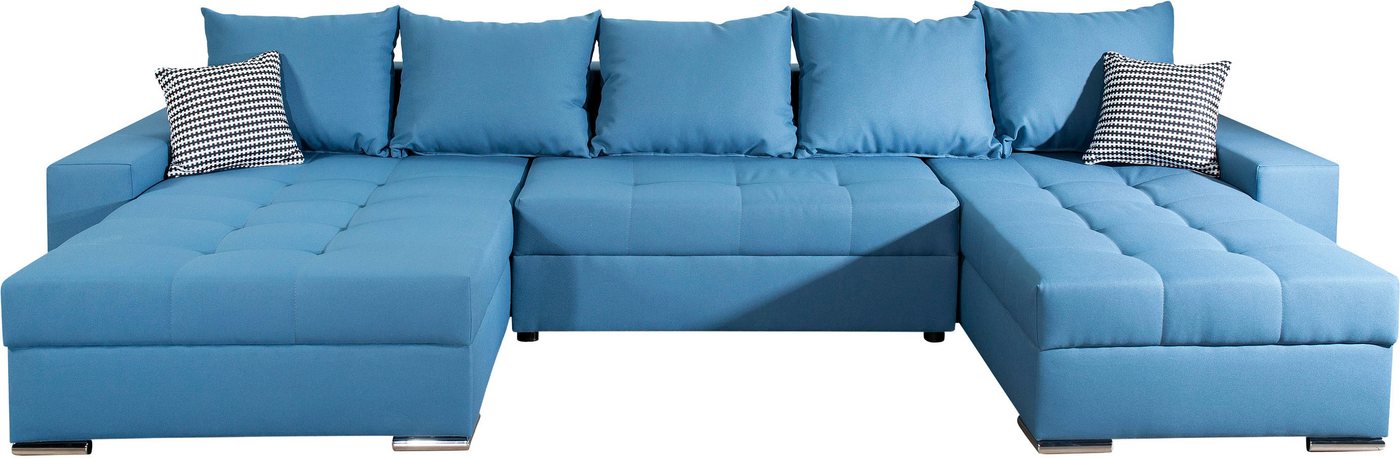 COLLECTION AB Wohnlandschaft Josy XXL U-Form, B: 333 cm, mit 2 Recamieren 77 & 97 cm, mit Bettfunktion, Bettkasten & 2 Zierkissen, Federkern COLLECTION AB Wohnlandschaft Josy XXL U-Form, B: 333 cm, mit 2 Recamieren 77 & 97 cm, mit Bettfunktion, Bettkasten & 2 Zierkissen, Federkern von COLLECTION AB