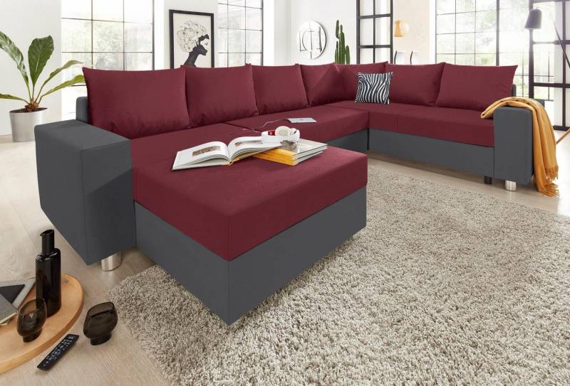 COLLECTION AB Wohnlandschaft Paris U-Form, mit Federkern, wahlweise mit Bettfunktion und Bettkasten COLLECTION AB Wohnlandschaft Paris U-Form, mit Federkern, wahlweise mit Bettfunktion und Bettkasten von COLLECTION AB