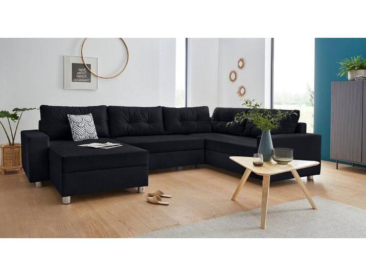 COLLECTION AB Wohnlandschaft Paris U-Form, inklusive Federkern, schwarz, ohne Bettfunktion, schwarz COLLECTION AB Wohnlandschaft Paris U-Form, inklusive Federkern, schwarz, ohne Bettfunktion, schwarz von COLLECTION-AB