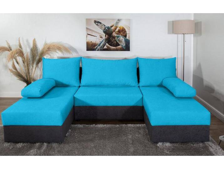 COLLECTION AB Wohnlandschaft Pico U-Form, Wohnlandschaft,2 X Ottomane,Polyätherschaum Polsterung, blau COLLECTION AB Wohnlandschaft Pico U-Form, Wohnlandschaft,2 X Ottomane,Polyätherschaum Polsterung, blau von COLLECTION-AB
