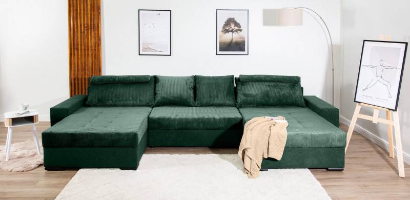 COLLECTION AB Wohnlandschaft XXXL-Josy Relax U-Form Breite 352 cm, mit 2 gleich großen Recamieren, inkl. Bettfunktion, Bettkasten, mit 4 Rückenkissen in zwei Größen von COLLECTION AB