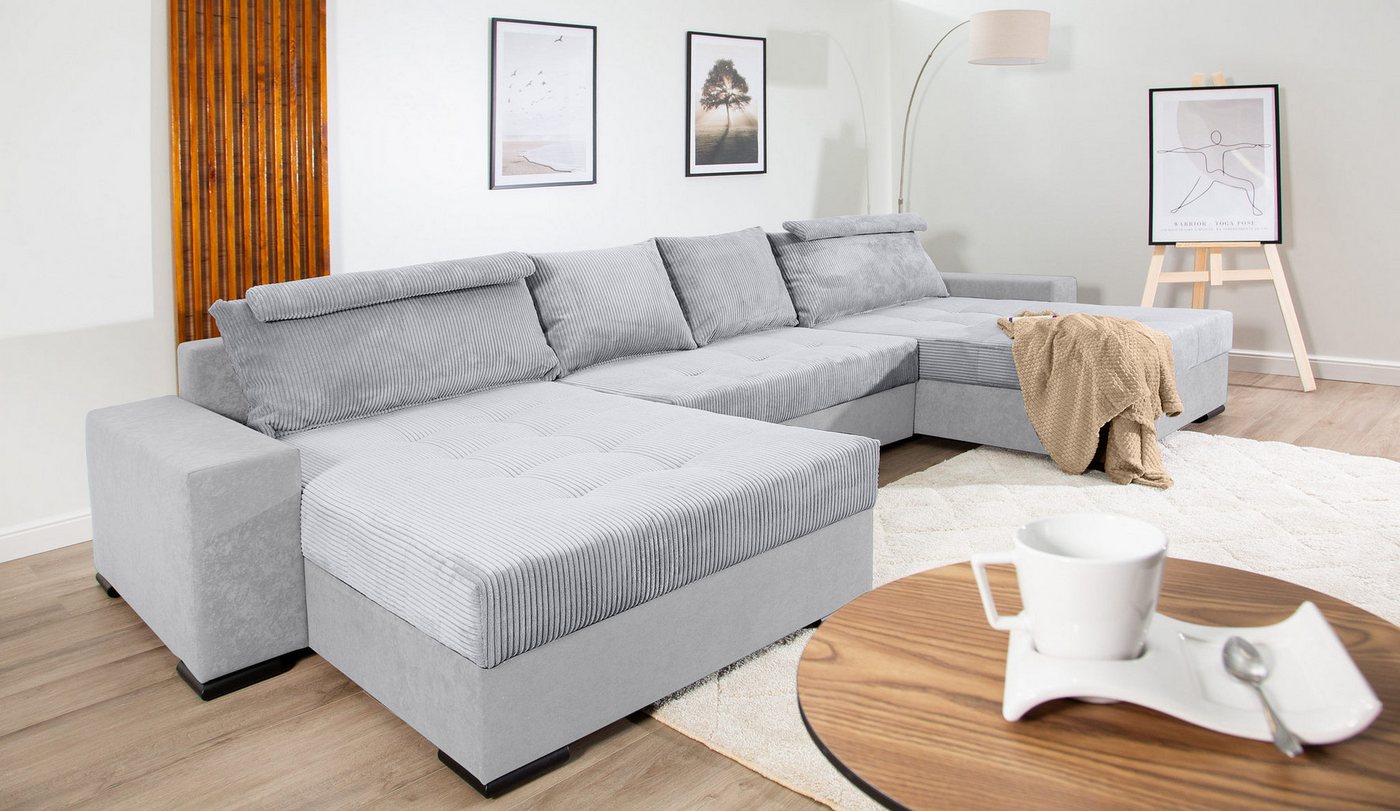 COLLECTION AB Wohnlandschaft XXXL-Josy Relax U-Form Breite 352 cm, mit 2 gleich großen Recamieren, inkl. Bettfunktion, Bettkasten, mit 4 Rückenkissen in zwei Größen COLLECTION AB Wohnlandschaft XXXL-Josy Relax U-Form Breite 352 cm, mit 2 gleich großen Recamieren, inkl. Bettfunktion, Bettkasten, mit 4 Rückenkissen in zwei Größen von COLLECTION AB