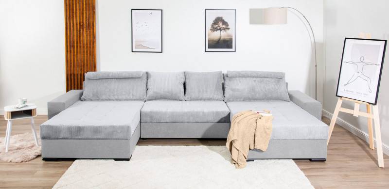 COLLECTION AB Wohnlandschaft XXXL-Josy Relax U-Form Breite 352 cm, mit 2 gleich großen Recamieren, inkl. Bettfunktion, Bettkasten, mit 4 Rückenkissen in zwei Größen von COLLECTION AB