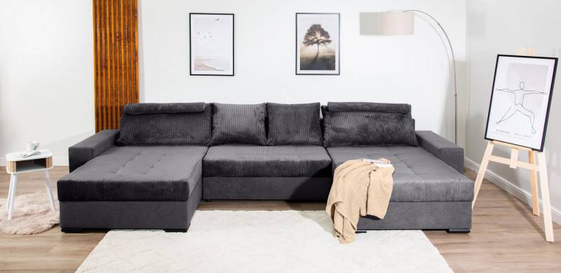 COLLECTION AB Wohnlandschaft XXXL-Josy Relax U-Form Breite 352 cm, mit 2 gleich großen Recamieren, inkl. Bettfunktion, Bettkasten, mit 4 Rückenkissen in zwei Größen von COLLECTION AB