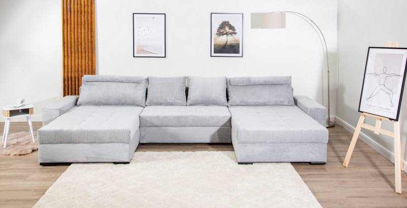 COLLECTION AB Wohnlandschaft XXXL-Josy Relax U-Form Breite 352 cm, mit 2 gleich großen Recamieren, inkl. Bettfunktion, Bettkasten, mit 4 Rückenkissen in zwei Größen von COLLECTION AB