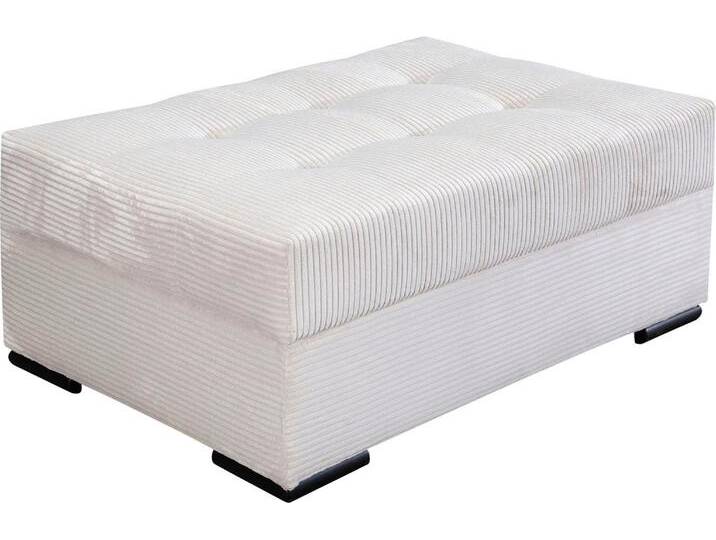 Hocker COLLECTION AB Josy , beige, B:98cm H:41cm T:68cm, 100%polyester, Hocker, Frei im Raum stellbar,komfortabler Federkern, Individuell kombinierbar von COLLECTION-AB