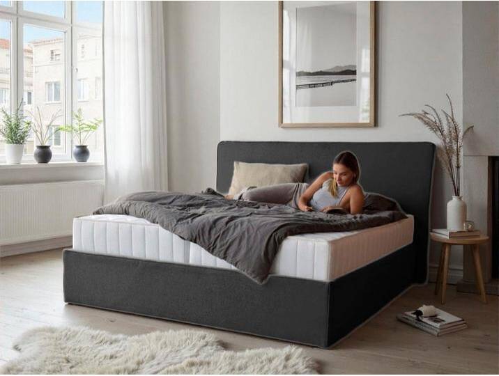 Polsterbett COLLECTION AB Romo erhältlich in der Breite 180x200cm , anthrazit, B:202cm H:116cm L:215cm, Betten, 3 Varianten: Rahmen, Lattenrost oder Komplett-Set mit King-Matratze Polsterbett COLLECTION AB Romo erhältlich in der Breite 180x200cm , anthrazit, B:202cm H:116cm L:215cm, Betten, 3 Varianten: Rahmen, Lattenrost oder Komplett-Set mit King-Matratze von COLLECTION-AB