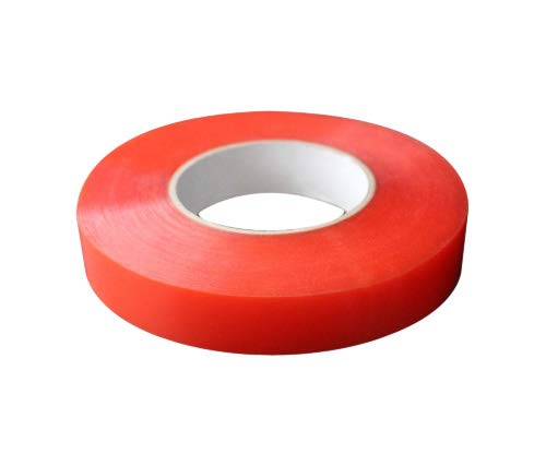 25mm rotes doppelseitiges Klebeband Easy Lift Super Strong EXTRA LANG 50m von COLLECTOR