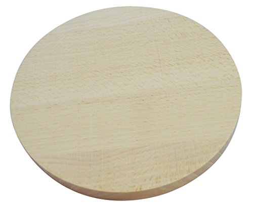 Rundes rundes Schneidebrett aus Holz zum Schneiden von Pizzaholz doppelseitig 15cm von COLLECTOR