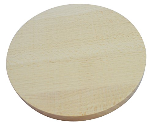 Rundes rundes Schneidebrett aus Holz zum Schneiden von Pizzaholz doppelseitig 15cm von COLLECTOR