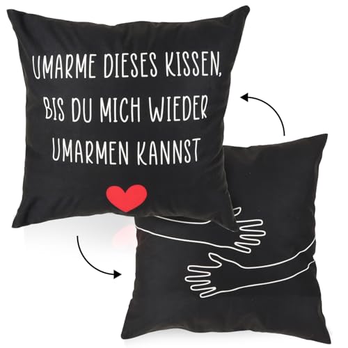 COLOFALLA 1 Stück Valentinstag Deko Valentinstag Kissenbezug Umarme Dieses Kissen Kissenbezug Lieblingsmensch Geschenk für Freundin Freund Ehepaar (A) von COLOFALLA