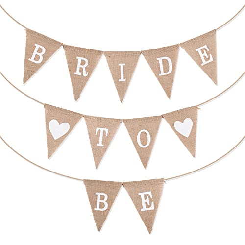 JGA Deko Frauen Bride To Be Girlande Jute Boho Banner JGA Accessoires Wimpelkette Junggesellinnenabschied Deko für Braut Party Hochzeit von COLOFALLA