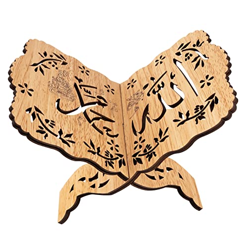 Ramadan Koran Buchhalter Gebetbuch Holz Buchständer Bücherregal Eid Mubarak Deko Tischdeko Ramdan Dekoration Tisch von COLOFALLA