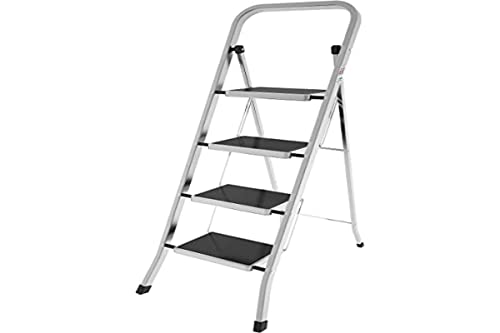 Leiter Aluminium 4 Stufen mit Mattenläufer Colombo New Scal von Colombo