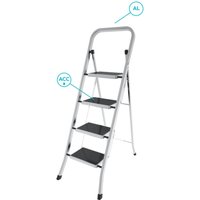 Treppe Hocker aus Aluminium mit 4 Anti-Rutsch-Stufen mod.FACTOTUM COLOMBO von COLOMBO