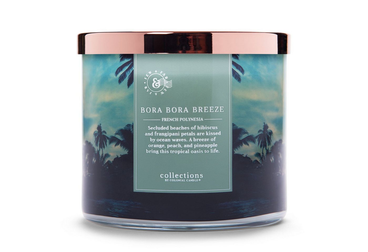 COLONIAL CANDLE Duftkerze Duftkerze Bora Bora Breeze - 411g (1.tlg) von COLONIAL CANDLE