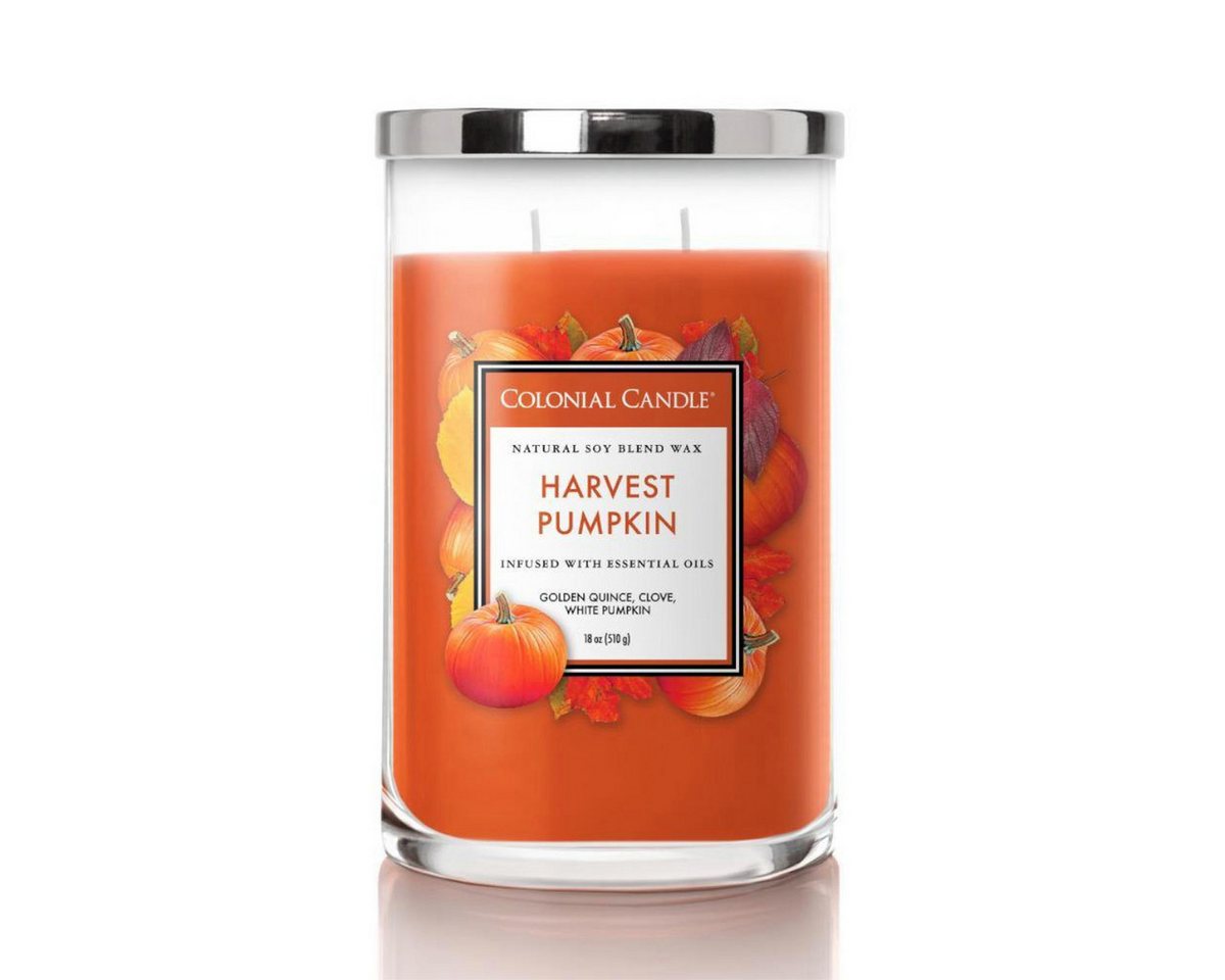 COLONIAL CANDLE Duftkerze Duftkerze Harvest Pumpkin - 538g (1.tlg) von COLONIAL CANDLE