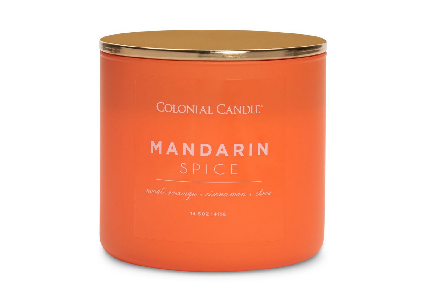 COLONIAL CANDLE Duftkerze Duftkerze Mandarin Spice - 411g (1.tlg) von COLONIAL CANDLE