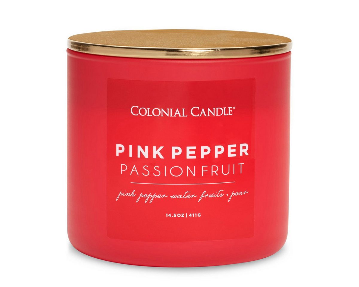 COLONIAL CANDLE Duftkerze Duftkerze Pink Pepper Passionfruit  - 411g (1.tlg) von COLONIAL CANDLE