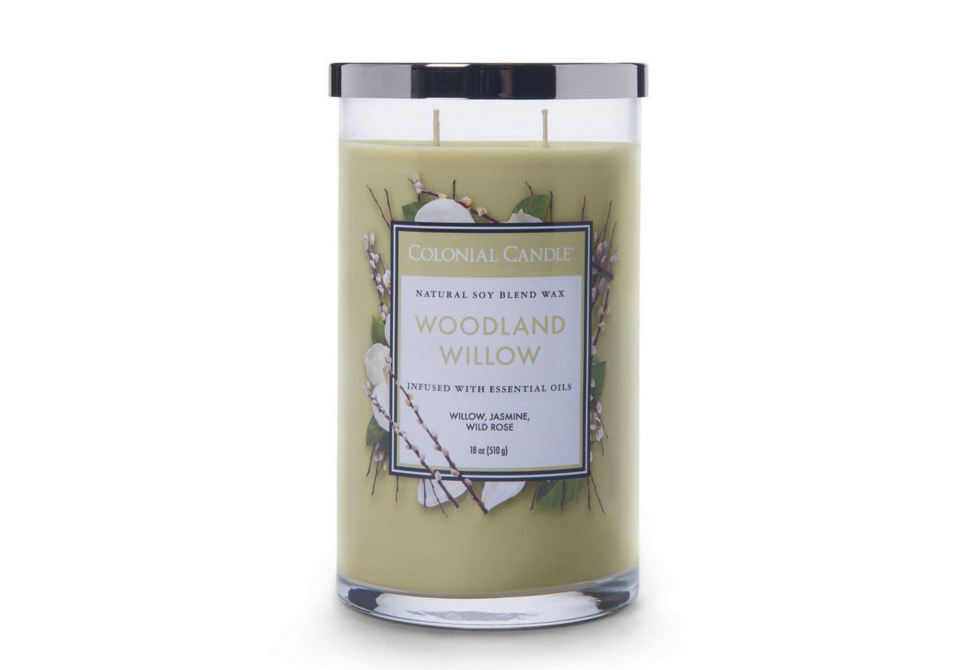 COLONIAL CANDLE Duftkerze Duftkerze Woodland Willow - 538g (1.tlg) von COLONIAL CANDLE