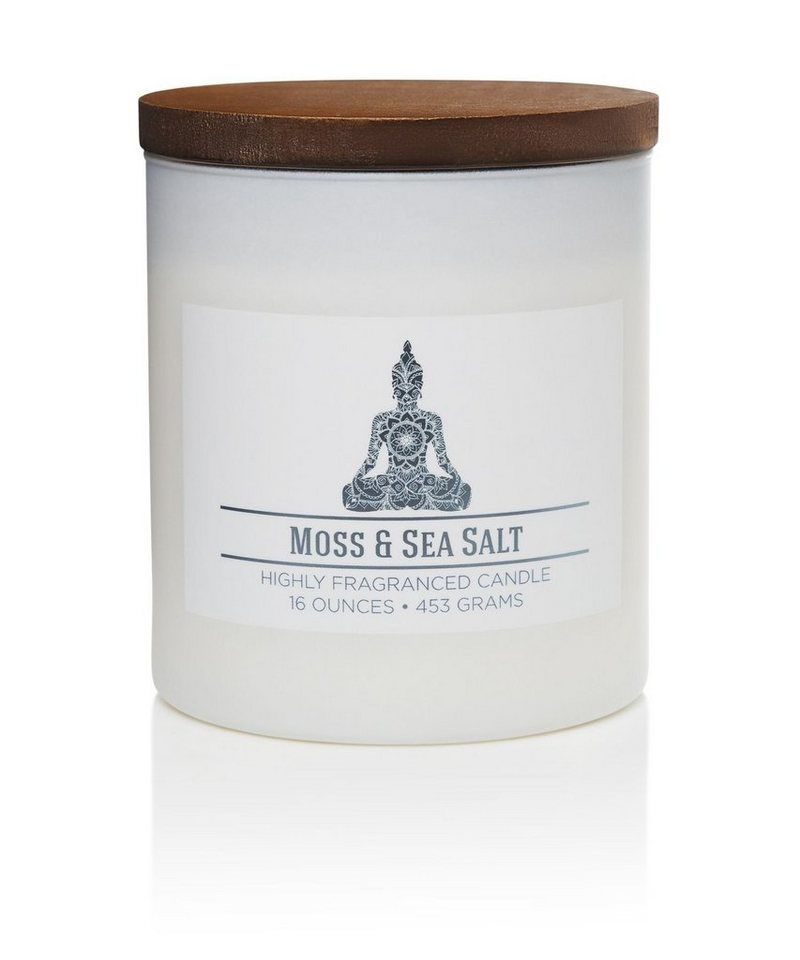 COLONIAL CANDLE Duftkerze Moss and Sea Salt - 453g (1-tlg), Brenndauer Bis zu 60 Stunden, Duftkerze Floral, Frisch von COLONIAL CANDLE