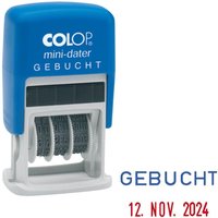 COLOP Datumstempel mit Text "GEBUCHT" von COLOP
