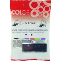 COLOP Ersatzstempelkissen 5,5 x 0,8 cm blau/rot von COLOP