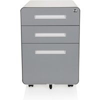 hjh OFFICE Rollcontainer COLOR PLUS I Metall, weiß / grau hjh OFFICE Rollcontainer COLOR PLUS I Metall, weiß / grau von hjh OFFICE