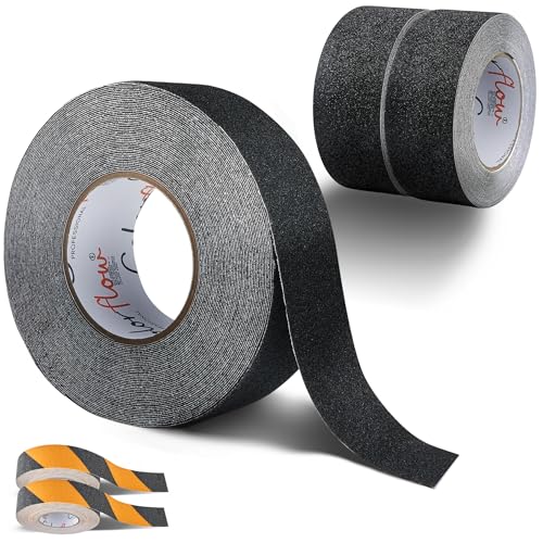 Colorflow® Antirutsch Klebeband 2x10m - Starke Rutschhemmung Innen & Außen - Grip Tape selbstklebend - Treppenstufen Antirutsch - Anti Rutsch Klebeband von COLORFLOW
