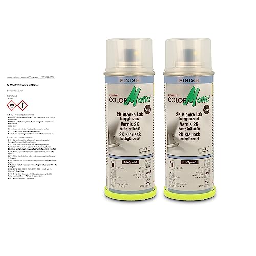 COLORMATIC 2x 200ml 2K Klarlack mit Härter von COLORMATIC