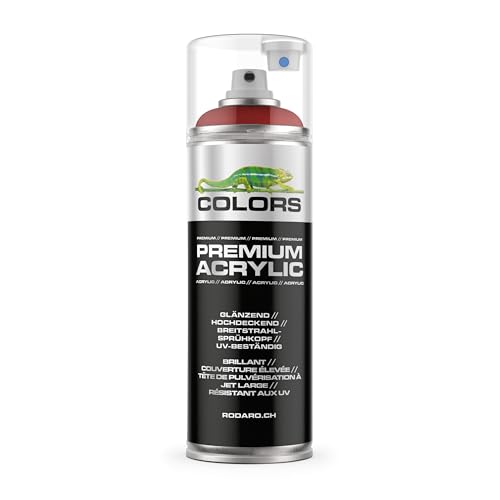 COLORS Premium Acrylic Sprühfarbe 400ml – Hochdeckender Sprühlack für Innen & Außen, Spraydose für DIY-Projekte - RAL 3000 - Feuerrot Glanz COLORS Premium Acrylic Sprühfarbe 400ml – Hochdeckender Sprühlack für Innen & Außen, Spraydose für DIY-Projekte - RAL 3000 - Feuerrot Glanz von COLORS