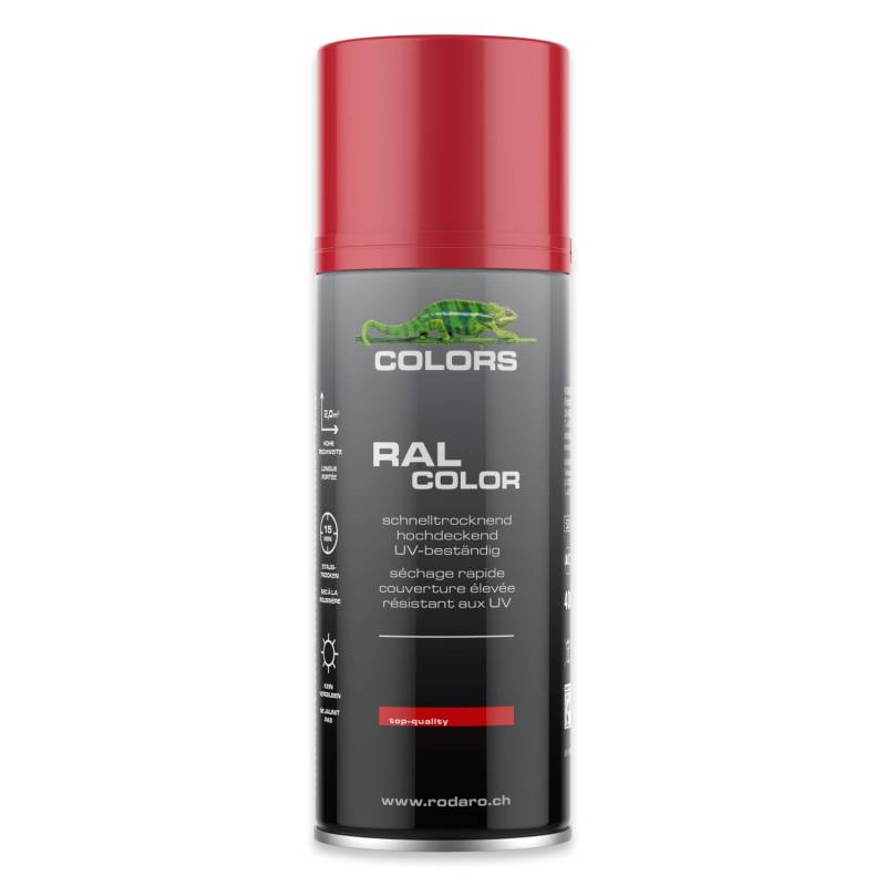 COLORS Sprühlack 400ml RAL3020 Verkehrsrot Glanz von COLORS