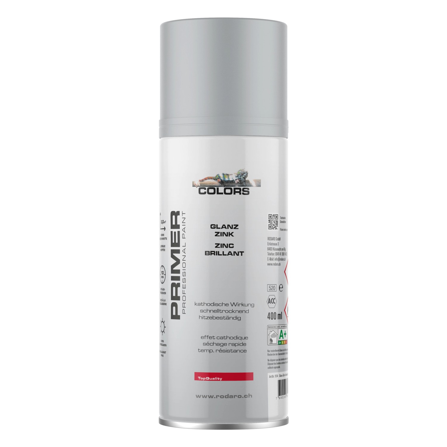 COLORS Zink-Alu Sprühlack 400ml Silber COLORS Zink-Alu Sprühlack 400ml Silber von COLORS