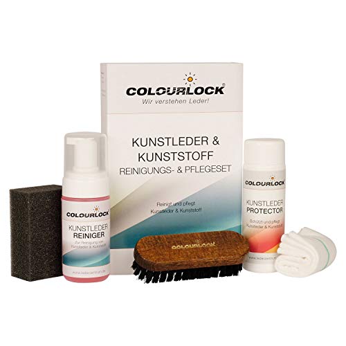 COLOURLOCK Kunstleder Pflegeset Mit Protector 150ml und Reiniger 125 ml von COLOURLOCK