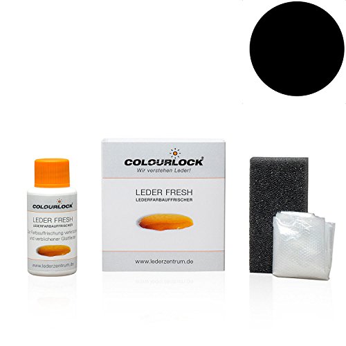 COLOURLOCK Leder Fresh Tönung Mini 30 ml F-Standard-Farbe F034 schwarz (Lederfarbe, Farbauffrischung), beseitigt Schrammen, Ausbleichungen und Abnutzung an Leder und Kunstleder von COLOURLOCK