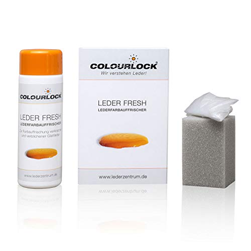 Colourlock® Leder Fresh Tönung (Lederfarbe, Farbauffrischung) 150 ml passend für Chrysler Leder dark slate grey, beseitigt Schrammen, Ausbleichungen und Abnutzung an Leder und Kunstleder von COLOURLOCK