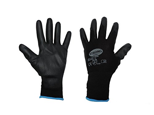 Montagehandschuh LINGBI STRONGHAND HANDSCHUHE NYLON / PU, SCHWARZ, CAT 2 (24, 10 XL) von COLOURLOCK