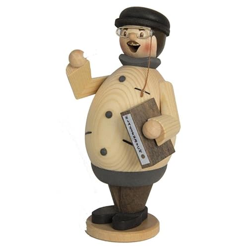 Kuhnert Drechslerei Rauchmann/Räucherfigur - Rauchfigur - Rauchman Max (Lehrer) - Made in Germany von COLOURS MANUFAKTUR YOUR COLOUR YOUR LIFE