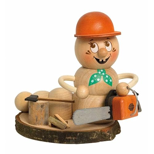 Kuhnert Drechslerei Rauchmann/Räucherfigur - Rauchwurm aus Holz - Rudi & ROSI - Motiv: Holzwurm Rudi - Made in Germany von COLOURS MANUFAKTUR YOUR COLOUR YOUR LIFE