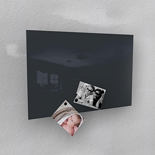 Magnetwand - anthrazitgrau glänzend RAL 7016 grau anthrazit hochglanz - 4 verschiedene Größen verfügbar: 40 x 60 cm ; 50 x 80 cm ; 60 x 90 cm ; 50 x 110 cm (50 x 80 cm) von COLOURS MANUFAKTUR YOUR COLOUR YOUR LIFE