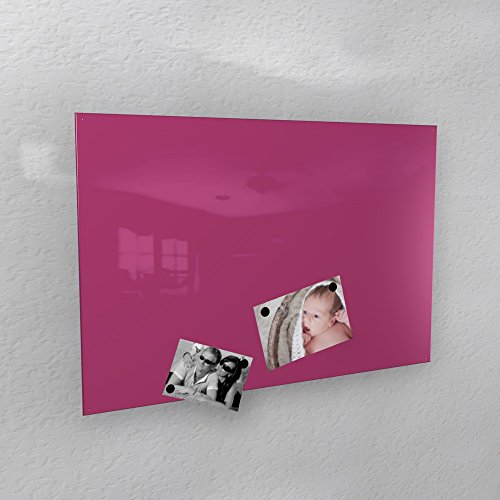 Magnetwand - pink/rosa glänzend RAL 4010 telemagenta hochglanz - 4 verschiedene Größen verfügbar: 40 x 60 cm ; 50 x 80 cm ; 60 x 90 cm ; 50 x 110 cm (50 x 110 cm) von COLOURS MANUFAKTUR YOUR COLOUR YOUR LIFE