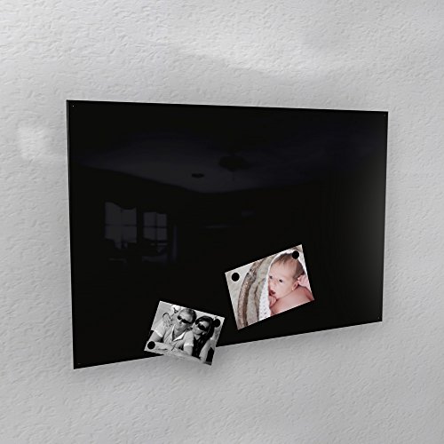 Magnetwand - schwarz glänzend RAL 9005 hochglanz - 4 Verschiedene Größen verfügbar 40 x 60 cm ; 50 x 80 cm ; 60 x 90 cm ; 50 x 110 cm (50 x 110 cm) von COLOURS MANUFAKTUR YOUR COLOUR YOUR LIFE