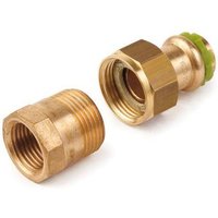 Kupfer Pressfitting Sudo-Press Durchgangsverschraubung Innengewinde 22 mm - 3/4' Kontur v dvgw von COMAP