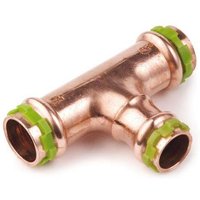 Comap - Kupfer Pressfitting Sudo-Press T-Stück Mittelabgang reduziert 22 x 15 x 22 mm Kontur v dvgw von COMAP