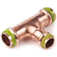 Kupfer Pressfitting Sudo-Press T-Stück Mittelabgang reduziert 28 x 22 x 28 mm Kontur v dvgw von COMAP