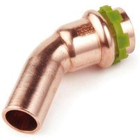 Kupfer Pressfitting Sudo-Press Winkel 45° 35 mm innen/außen Kontur v dvgw von COMAP