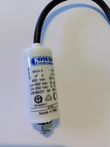 Permanenter Kondensator 4 µF mit Kabel Permanenter Kondensator 4 µF mit Kabel von COMAR