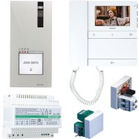 Comelit - 2-Draht-Videotürsprechanlage für Einfamilienhaus mit Mini und People Videotürsprechanlage PL8461M von COMELIT